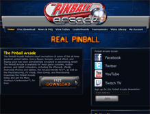 Tablet Screenshot of pinballarcade.com